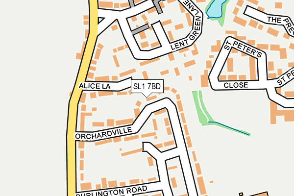 SL1 7BD map - OS OpenMap – Local (Ordnance Survey)