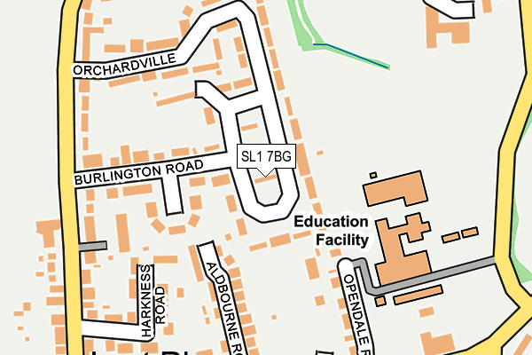 SL1 7BG map - OS OpenMap – Local (Ordnance Survey)