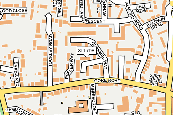SL1 7DA map - OS OpenMap – Local (Ordnance Survey)