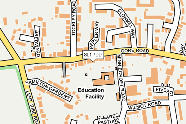 SL1 7DD map - OS OpenMap – Local (Ordnance Survey)