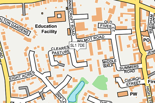 SL1 7DE map - OS OpenMap – Local (Ordnance Survey)