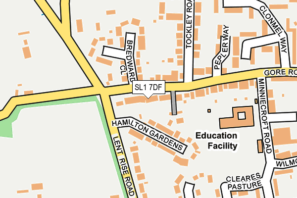 SL1 7DF map - OS OpenMap – Local (Ordnance Survey)