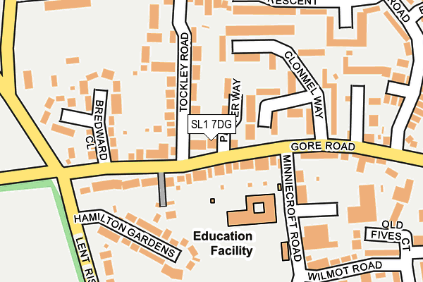 SL1 7DG map - OS OpenMap – Local (Ordnance Survey)