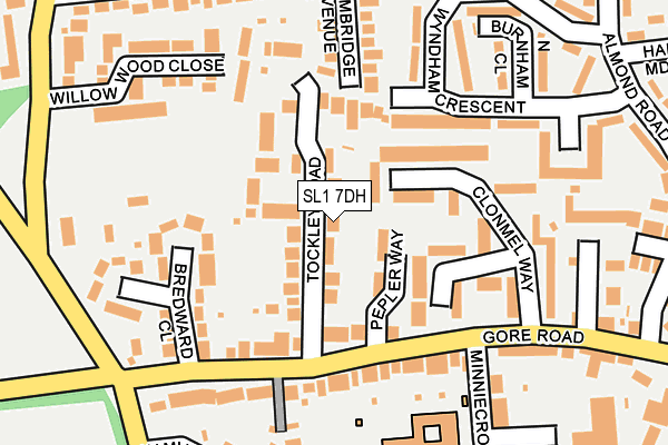 SL1 7DH map - OS OpenMap – Local (Ordnance Survey)