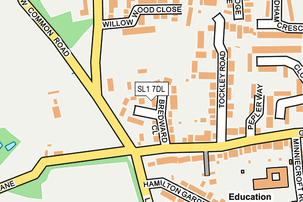 SL1 7DL map - OS OpenMap – Local (Ordnance Survey)