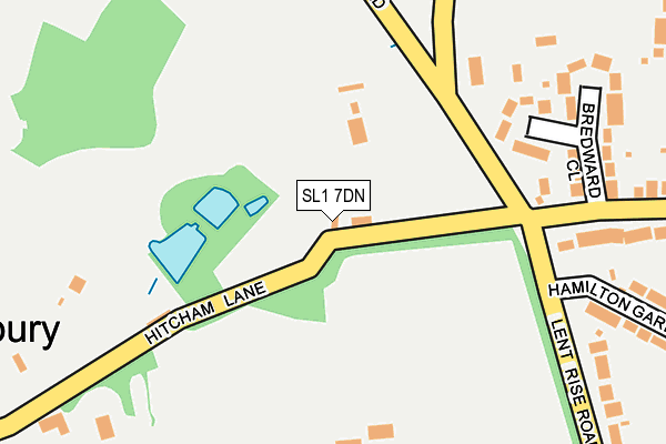 SL1 7DN map - OS OpenMap – Local (Ordnance Survey)