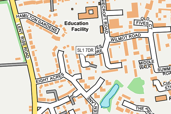 SL1 7DR map - OS OpenMap – Local (Ordnance Survey)