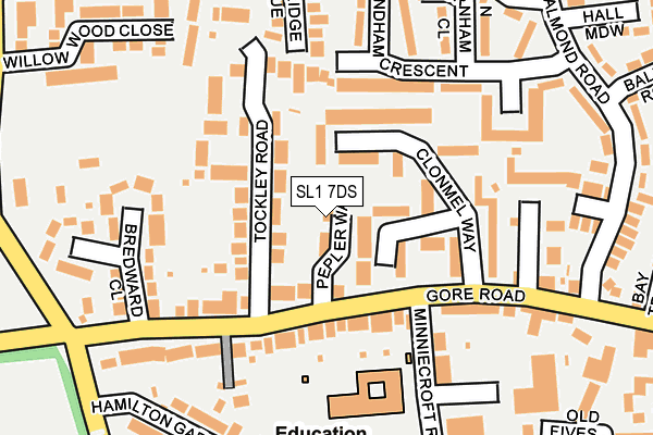 SL1 7DS map - OS OpenMap – Local (Ordnance Survey)