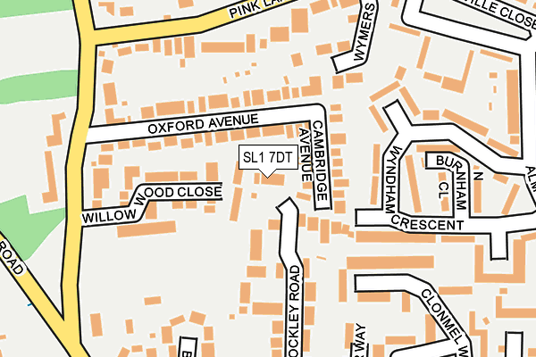 SL1 7DT map - OS OpenMap – Local (Ordnance Survey)