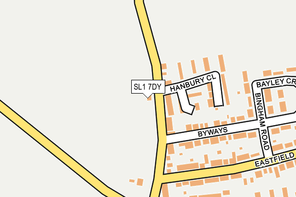 SL1 7DY map - OS OpenMap – Local (Ordnance Survey)