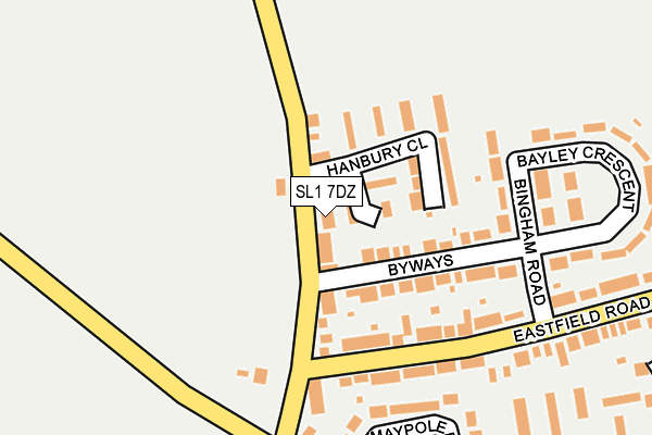SL1 7DZ map - OS OpenMap – Local (Ordnance Survey)