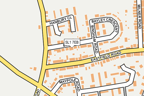 SL1 7EB map - OS OpenMap – Local (Ordnance Survey)