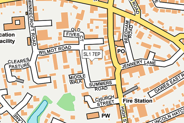 SL1 7EP map - OS OpenMap – Local (Ordnance Survey)