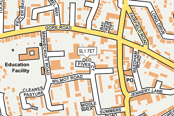 SL1 7ET map - OS OpenMap – Local (Ordnance Survey)