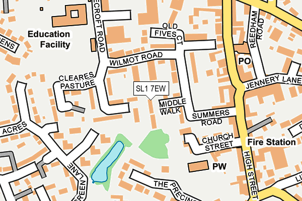 SL1 7EW map - OS OpenMap – Local (Ordnance Survey)