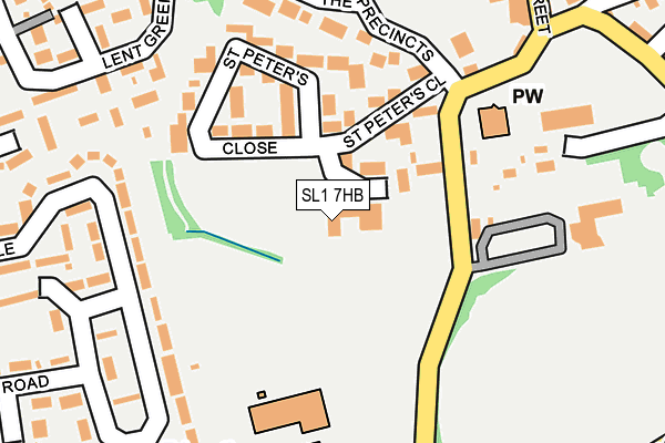 SL1 7HB map - OS OpenMap – Local (Ordnance Survey)