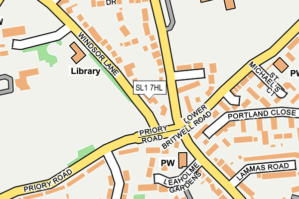 SL1 7HL map - OS OpenMap – Local (Ordnance Survey)