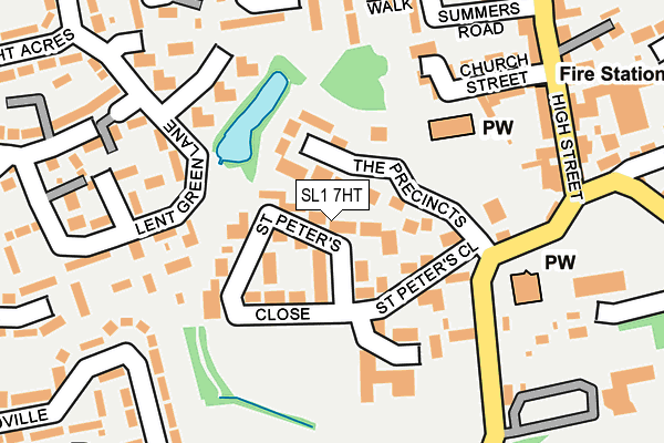 SL1 7HT map - OS OpenMap – Local (Ordnance Survey)