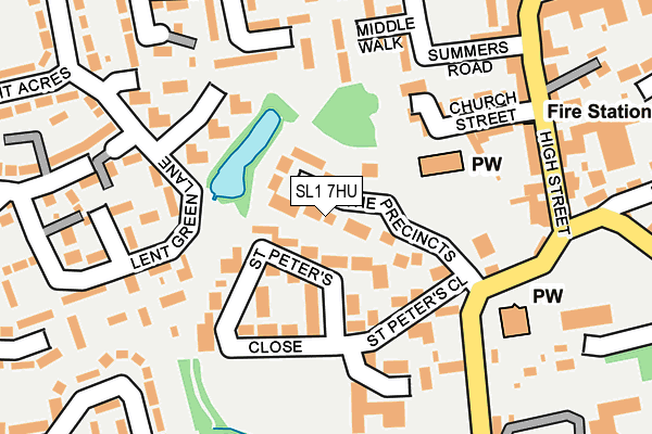 SL1 7HU map - OS OpenMap – Local (Ordnance Survey)