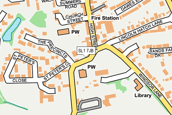 SL1 7JB map - OS OpenMap – Local (Ordnance Survey)