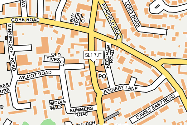 SL1 7JT map - OS OpenMap – Local (Ordnance Survey)