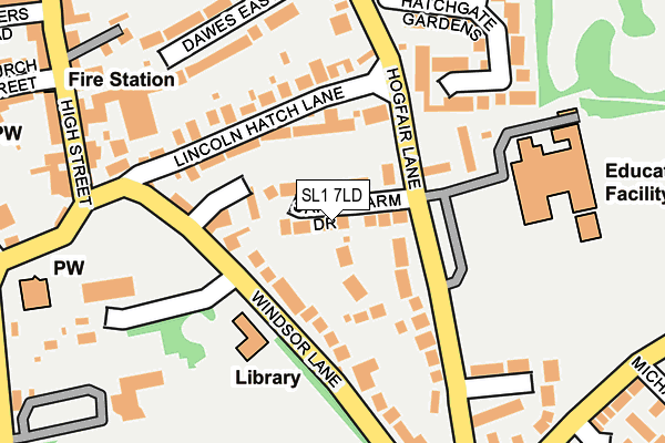 SL1 7LD map - OS OpenMap – Local (Ordnance Survey)