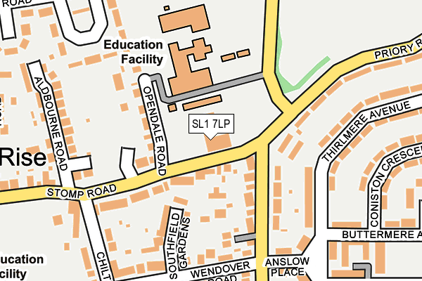SL1 7LP map - OS OpenMap – Local (Ordnance Survey)