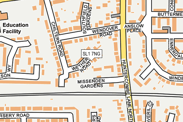 SL1 7NG map - OS OpenMap – Local (Ordnance Survey)