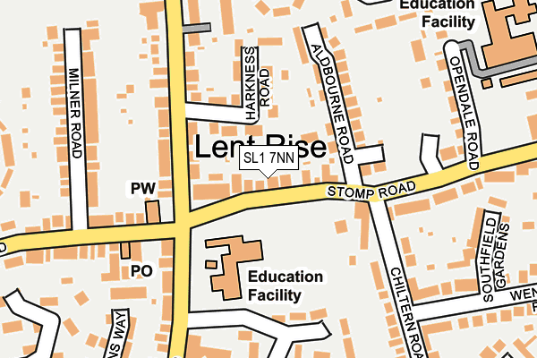 SL1 7NN map - OS OpenMap – Local (Ordnance Survey)
