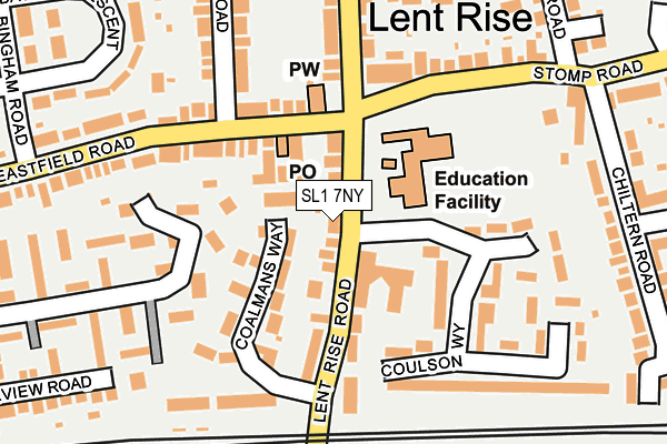 SL1 7NY map - OS OpenMap – Local (Ordnance Survey)