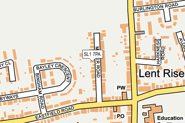 SL1 7PA map - OS OpenMap – Local (Ordnance Survey)