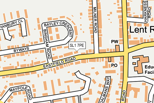 SL1 7PE map - OS OpenMap – Local (Ordnance Survey)