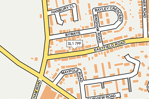 SL1 7PF map - OS OpenMap – Local (Ordnance Survey)