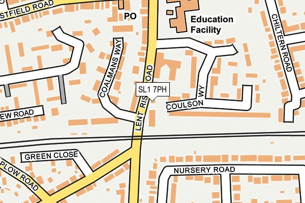 SL1 7PH map - OS OpenMap – Local (Ordnance Survey)