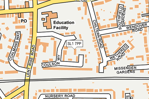 SL1 7PP map - OS OpenMap – Local (Ordnance Survey)