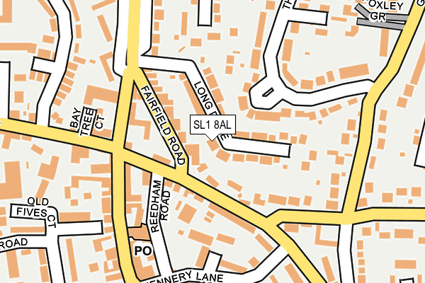 SL1 8AL map - OS OpenMap – Local (Ordnance Survey)