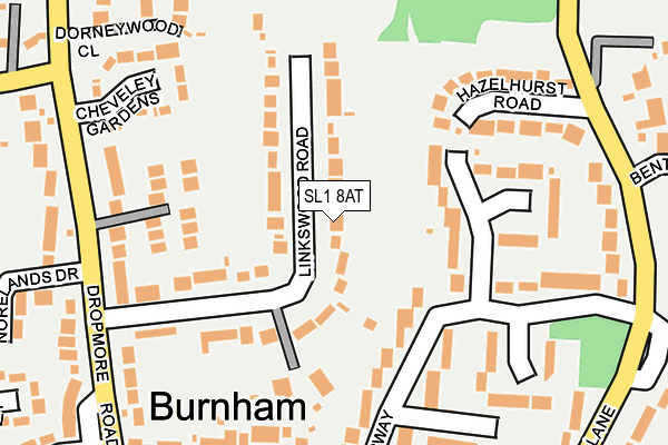 SL1 8AT map - OS OpenMap – Local (Ordnance Survey)