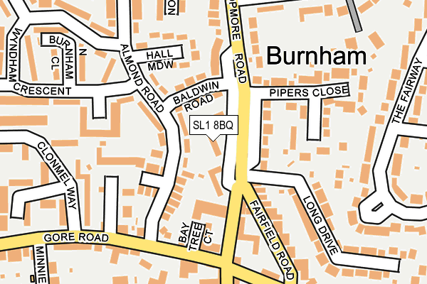 SL1 8BQ map - OS OpenMap – Local (Ordnance Survey)
