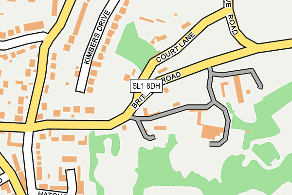 SL1 8DH map - OS OpenMap – Local (Ordnance Survey)