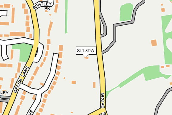 SL1 8DW map - OS OpenMap – Local (Ordnance Survey)