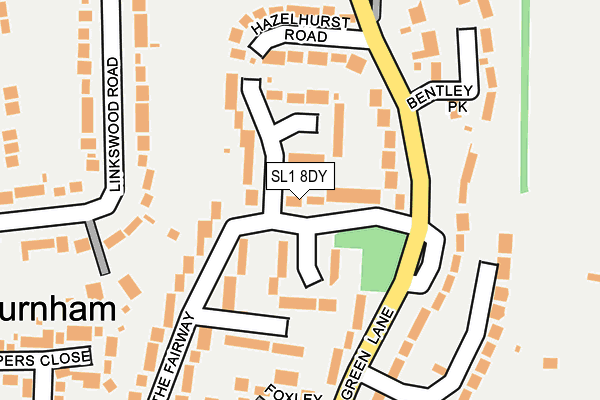SL1 8DY map - OS OpenMap – Local (Ordnance Survey)