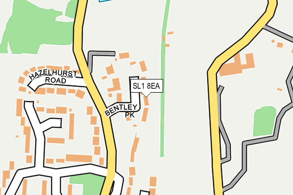 SL1 8EA map - OS OpenMap – Local (Ordnance Survey)