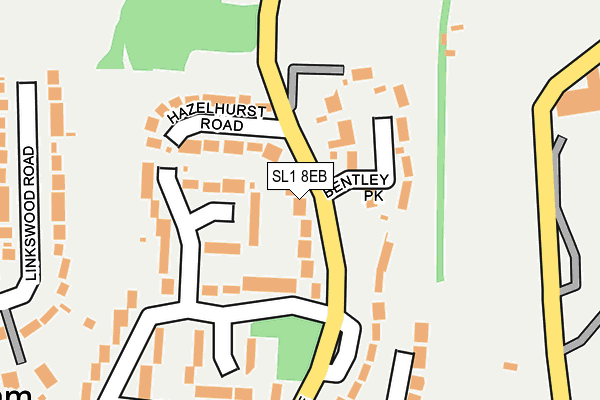 SL1 8EB map - OS OpenMap – Local (Ordnance Survey)