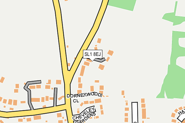 SL1 8EJ map - OS OpenMap – Local (Ordnance Survey)