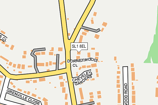 SL1 8EL map - OS OpenMap – Local (Ordnance Survey)