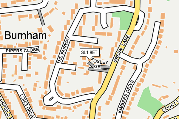 SL1 8ET map - OS OpenMap – Local (Ordnance Survey)