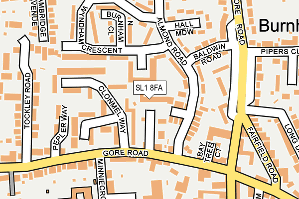 SL1 8FA map - OS OpenMap – Local (Ordnance Survey)