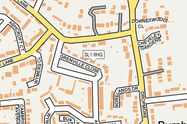SL1 8HQ map - OS OpenMap – Local (Ordnance Survey)