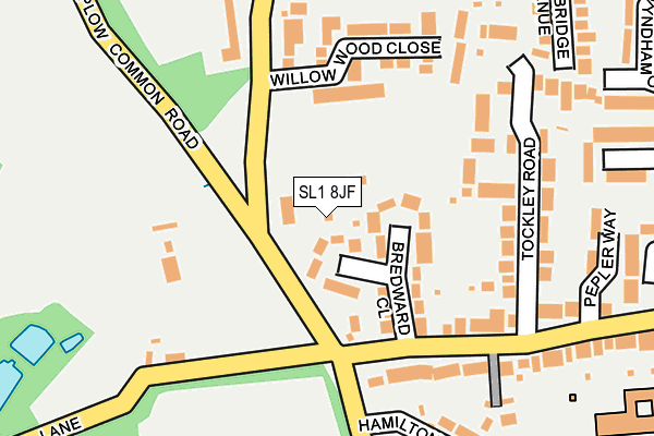 SL1 8JF map - OS OpenMap – Local (Ordnance Survey)
