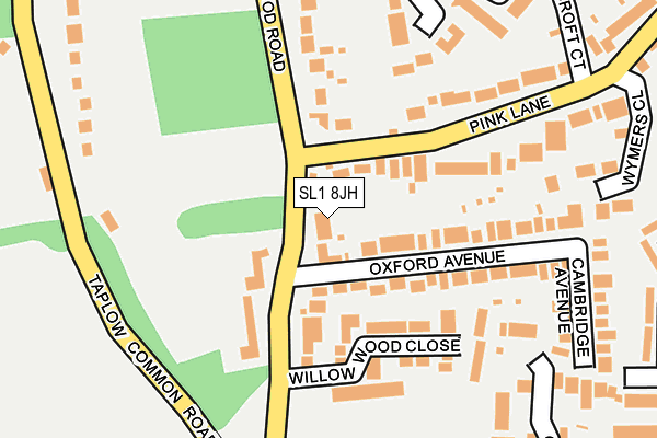 SL1 8JH map - OS OpenMap – Local (Ordnance Survey)